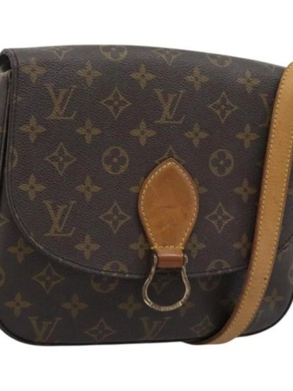 LOUIS VUITTON Monogram Saint Cloud GM Shoulder Bag M51242 LV Auth ki6674
